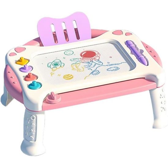 Ardoise Magique - Tableau De Dessin Magnétique Effaçable Avec Pieds - Bleu - Enfant 2 Ans