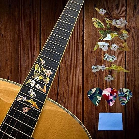 Autocollants guitare électrique autocollant incrustation ultra mince  autocollant manche pour accessoires de guitare argent - Cdiscount  Instruments de musique