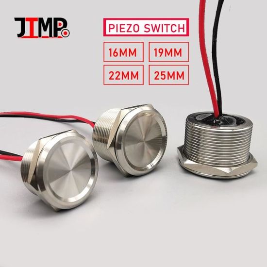 Bouton Poussoir Momentané 12x12x7 Mm Avec LED Orange - Neuf - Pour Projets électroniques