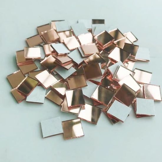 Lot 50 Petits Miroirs Mosaïque Carrés 7,4 X 7,4 Cm – Idéal DIY Décoration Murale, Cadres & Loisirs Créatifs
