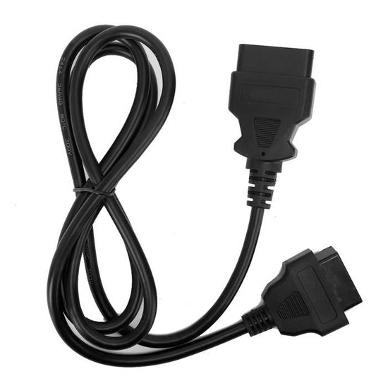 Câble Extension OBD2 Mâle-Femelle Leapiture - Adaptateur Diagnostic Pour Peugeot Bipper, Citroën Nemo Et Jumper