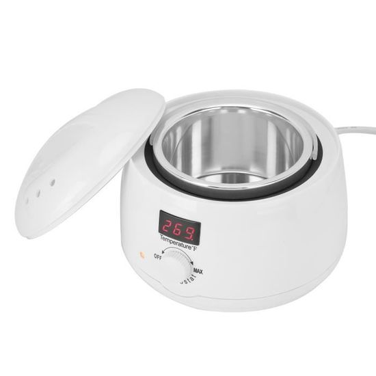 Chauffe-cire Professionnel électrique Blanc – 220V Avec Adaptateur UE