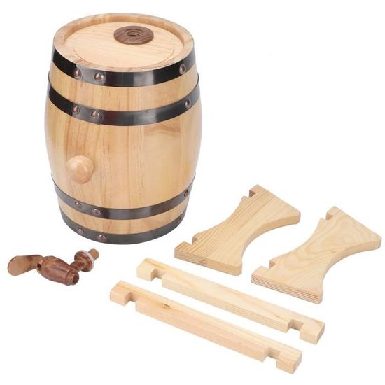 Mini Tonneau/Fût En Bois Et Cuivre – Décoration Maison Alcool/Vin – Occasion