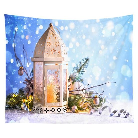 Sapin De Noël Etoiles Tapisserie Tenture Murale Art Décoration En RED | Ance