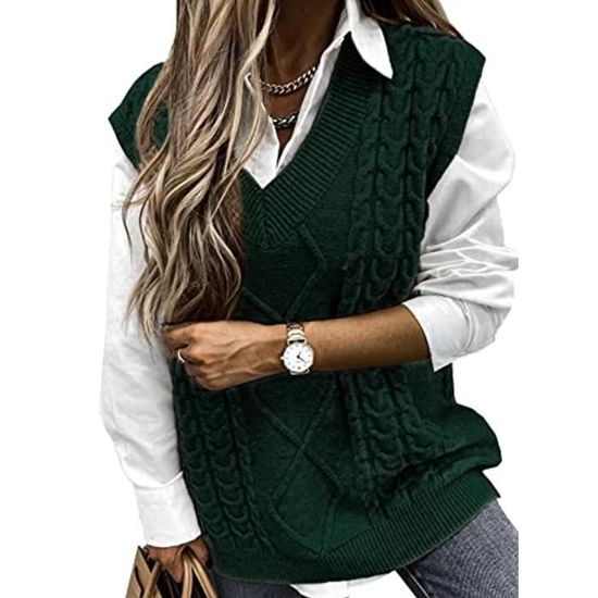 Cardigan Homme 100% Cachemire - Col V Profond, Sans Manches, Boutonné - Pour Automne/hiver - Qualité Premium