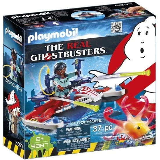 PLAYMOBIL Ghostbusters Edition Limitée - Zeddemore avec scooter des mers