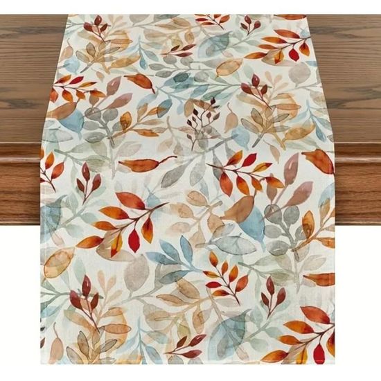 Auiremrti Chemin De Table Pâques 183x33cm Nappe Motif Oeufs Colorés - Décoration Printemps Fête
