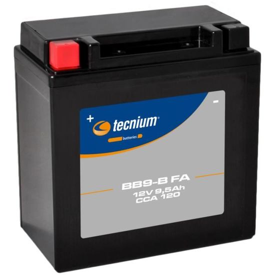 Batterie SLA Tecnium pour auto YB9-B / 12V 9.5Ah