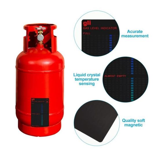 1 Pièces Indicateur De Niveau De Gaz, Magnétique Bouteille Gaz Propane