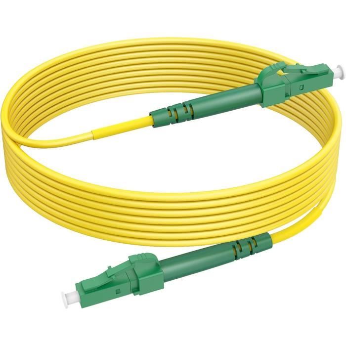 Câble fibre optique LC-APC vers LC-APC,OS2 Simplex Singlemode 9-125µm ...