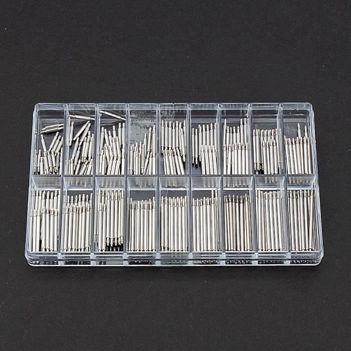 DBA-Outil de réparation de bande de montre-bracelet 360PCS 8-25mm UK argent
