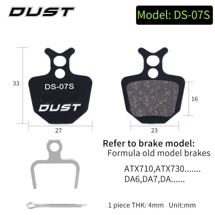 Pièce Détachée,4 paires (8 pièces) plaquettes de frein à disque hydrauliques vtt pour SHIMANO SRAM AVID HAYES TEKTRO - Type 07S