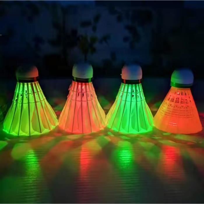 8 pcs Volant badminton,Balle de Badminton Volant LED