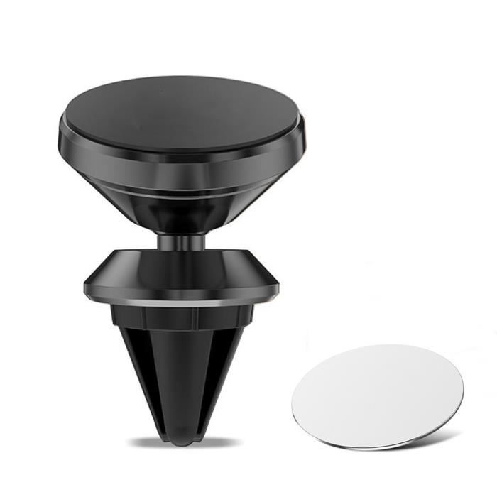 Support pour téléphone de voiture Support d'évent magnétique Support de Smartphone Mobile Support d'aimant Support - Type Black