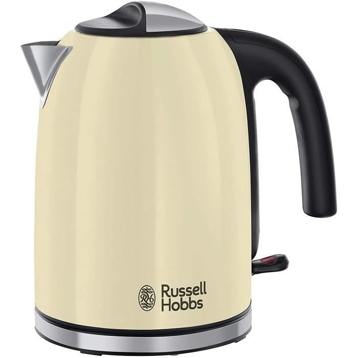 BOUILLOIRE ELECTRIQUE Russell Hobbs Bouilloire Familiale 17L Ebullition Rapide Filtre AntiCalcaire Amovible Lavable Cregraveme 72