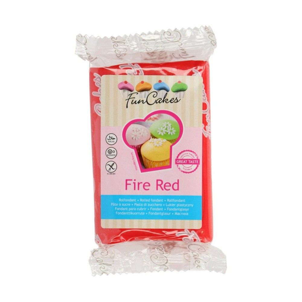 Pate à sucre 250g FunCakes Rouge