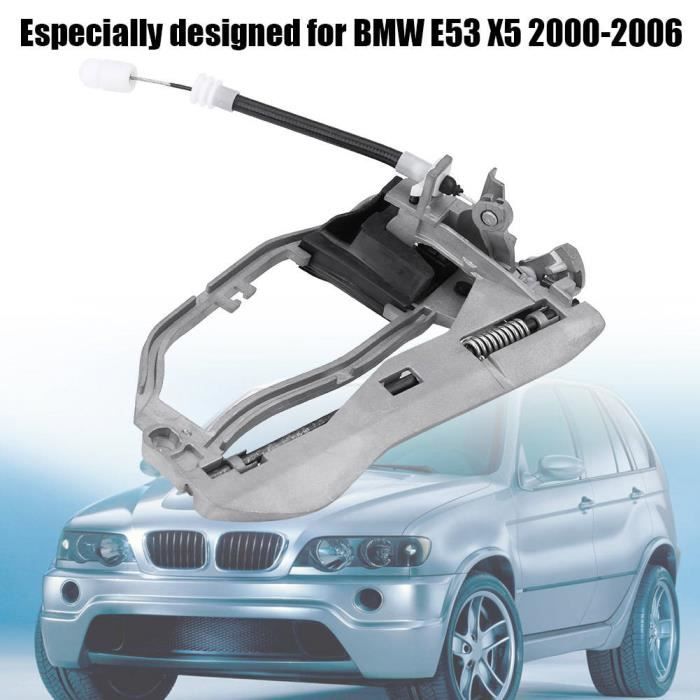 Poignée de porte avant gauche loquet de portière de voiture pour BMW E53 X5 2000-2006 HB047 CHAUD