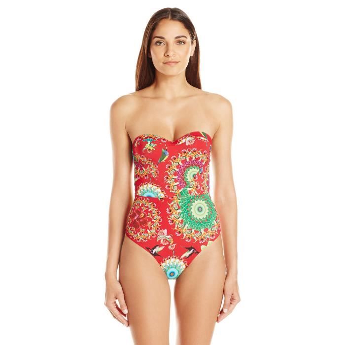 DESIGUAL Femmes Biki_sonar Maillot de bain une pièce 3MGT1P Taille-38