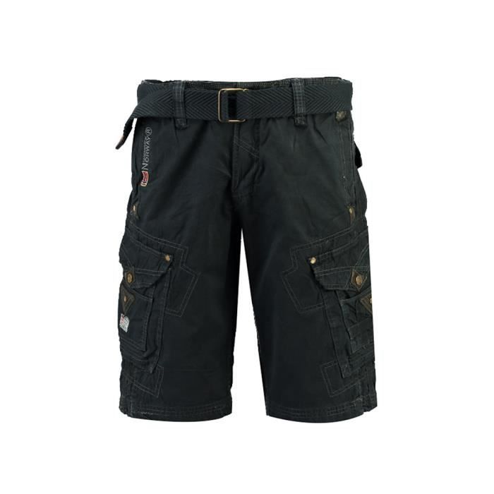 GEOGRAPHICAL NORWAY Bermuda PEANUT en coton Bleu marine - Homme
