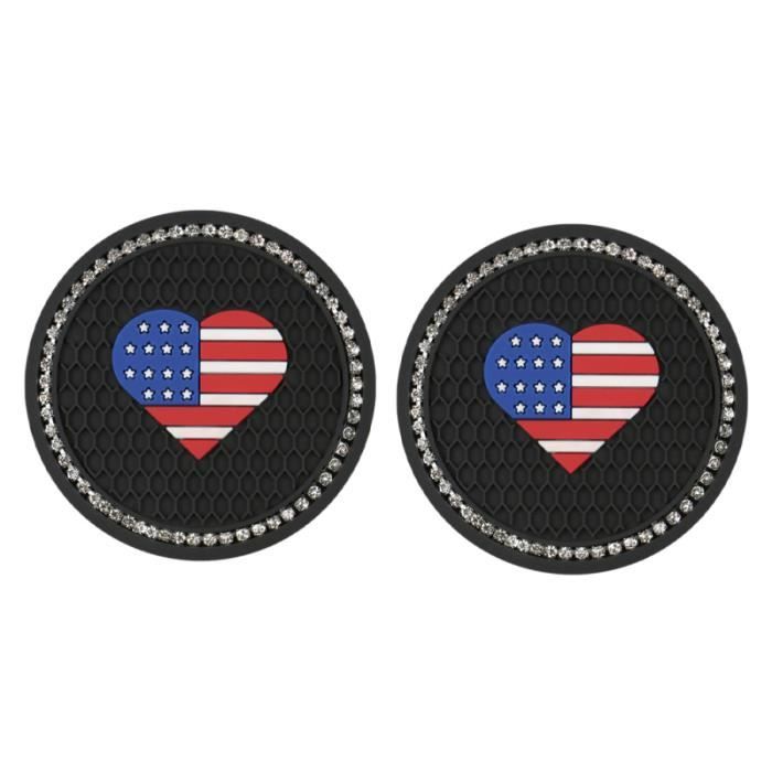 2 pcs de coussin de tasse de coaster antidérapant pour voiture pour la de bureau de à tapis de sol confort conducteur passager