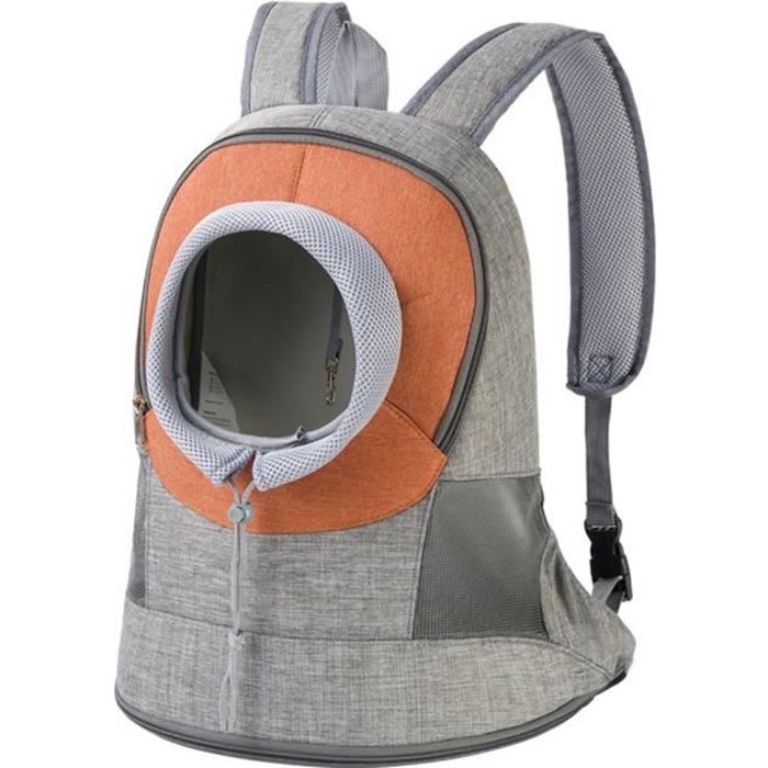 Porte-sacs pour animaux de compagnie Sac à dos Respirant Sac de transport de chat de chien pour les voyages orange