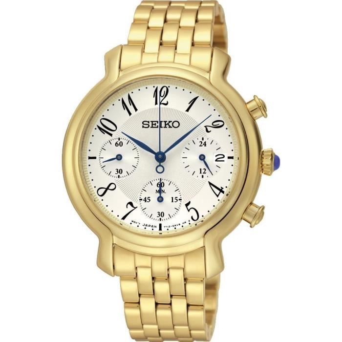 Seiko Chronograph SRW874P1 Chronographe pour femmes Classique & Simple