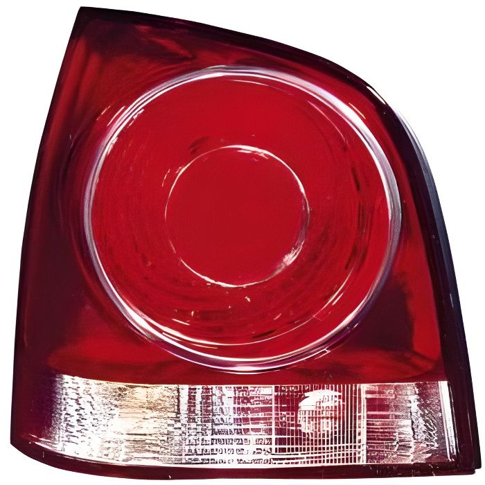 Feu arrière gauche VOLKSWAGEN POLO IV de 2005 à 2009, fond rouge, Neuf.
