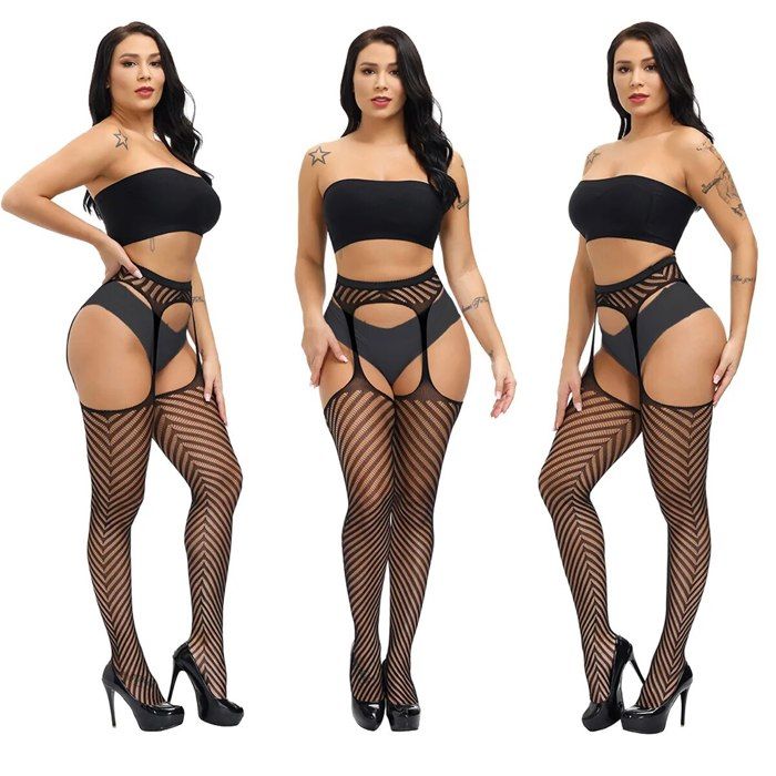 Collant Brillant Huileux 3 Deniers Sheer Taille Haute Sans Coutures - Effet Scintillant