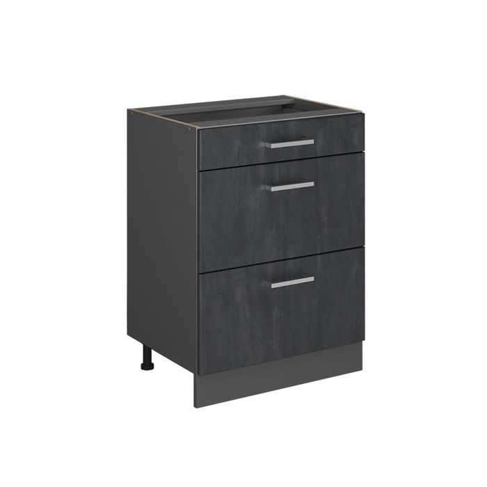 Meuble cuisine R-Line 60cm sans PT Béton noir/Anthracite Vicco 47597 Meuble cuisine R-Line 60cm sans PT Béton noir/Anthracite Vicco 47597