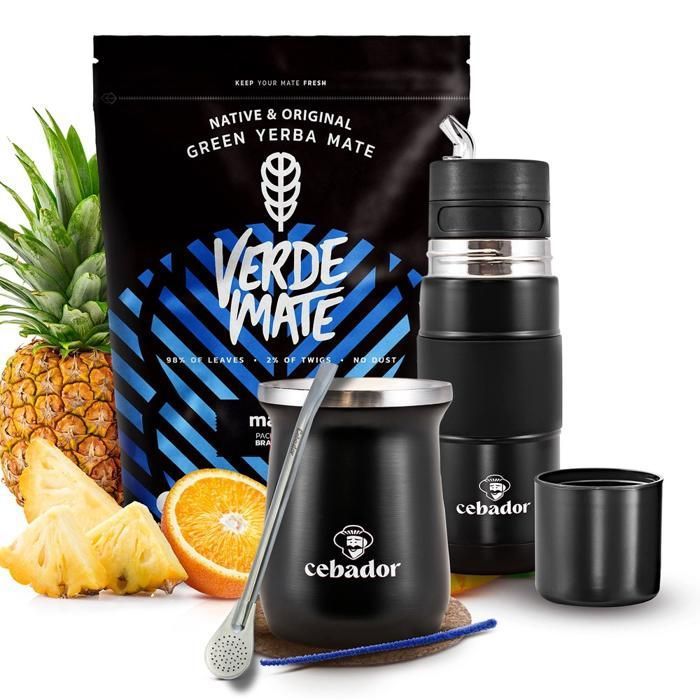 Set de Yerba Maté Verde Mate Mas IQ 500g Yerbomos