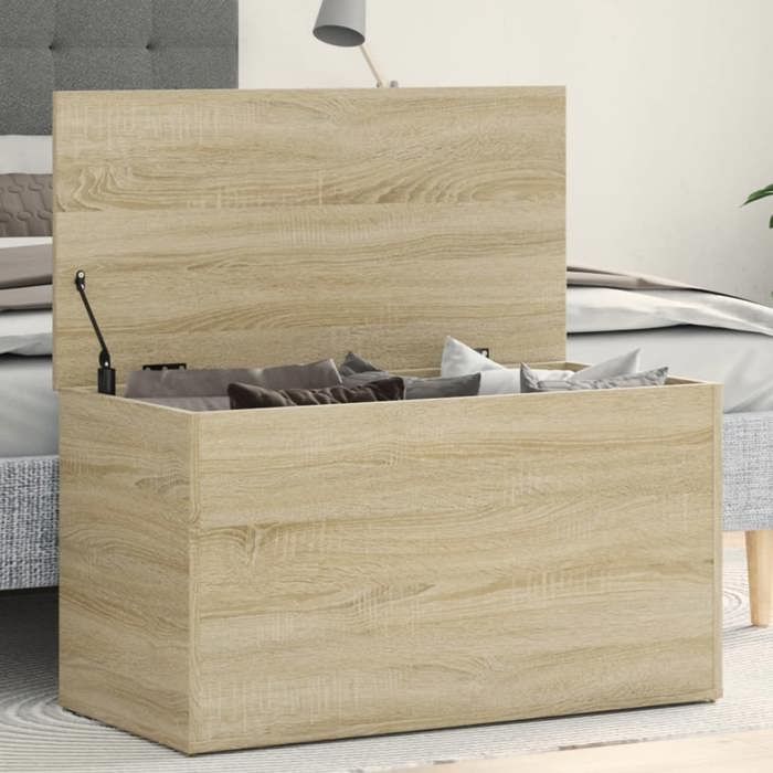 Banc de rangement Intérieur/ Coffre de rangement Chêne sonoma 84x42x46 cm - bois dingénierie NEWNEUF5242155