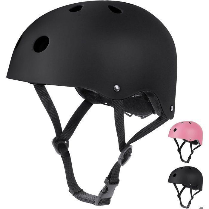Casque Vélo Enfant Réglable 48-56CM Casque Vélo Fille Garçon 3-8