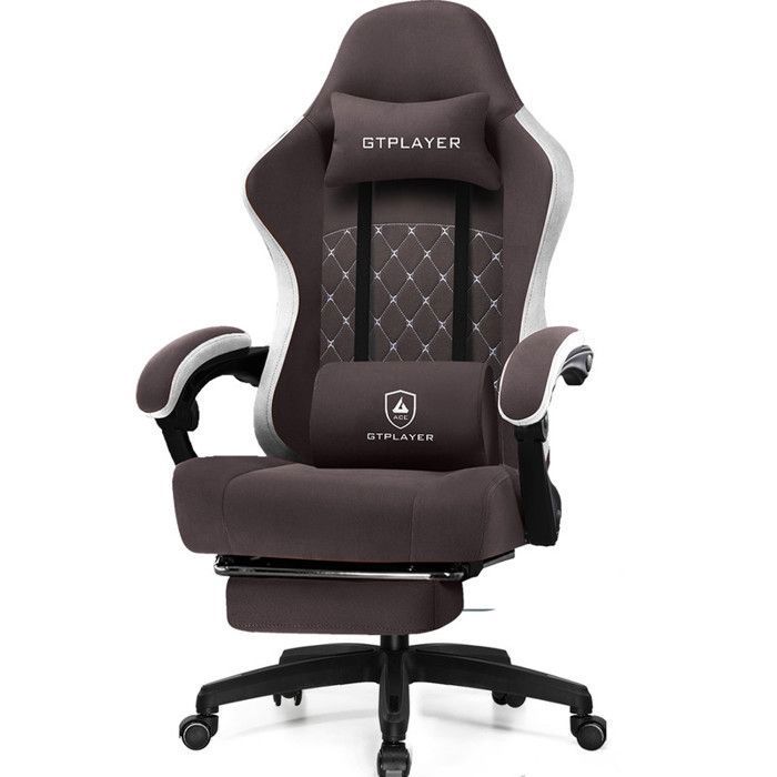 Chaise gaming GTPLAYER dossier papillon Tissu 50 x 54 x 135 cm - vue 2