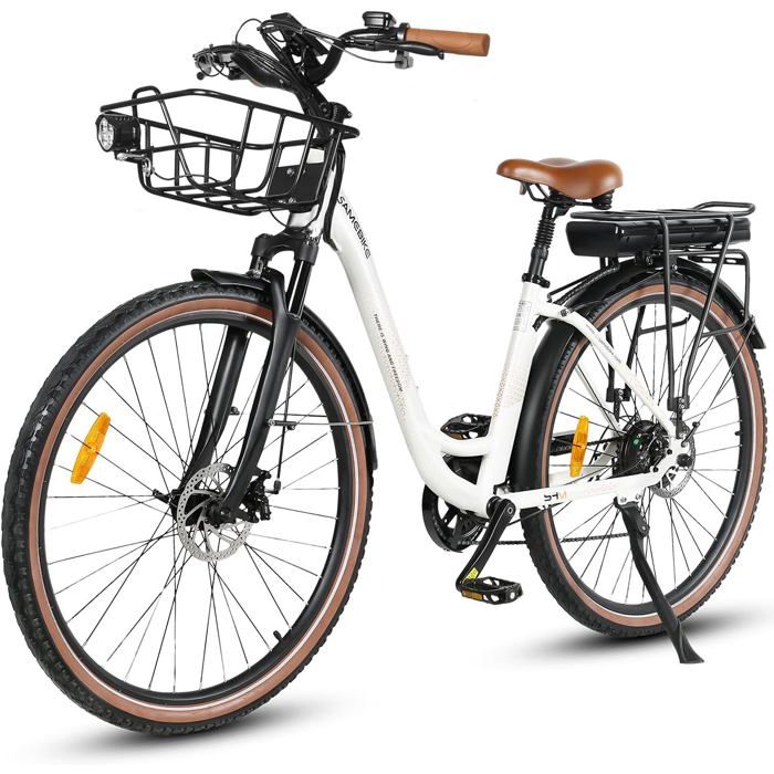 Vélo électrique Foride Urbano 1 - Moteur Central 250W, Batterie 36V 13Ah (110 Km), Freins Hydrauliques, 26 Pouces