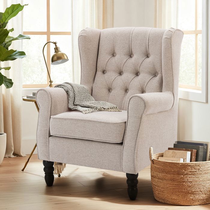 Fauteuil design minimaliste — Alliez confort et style pour sublimer votre intérieur moderne-beige