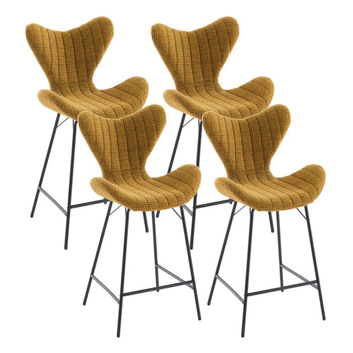Chairus Tabourets de Bar Lot de 4 Tabourets Hauts avec Repose-Pieds en ...