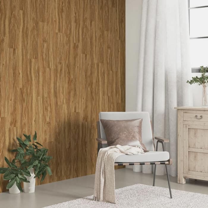 Panneaux muraux aspect bois vidaXL PVC 915x15x02 cm 412 m² Texture de bois réaliste - vue 2
