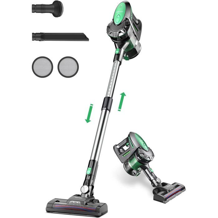 Aspirateur balai sans fil - ZGEER - V8 - Brosse électrique à turbine - Mode fort 25KPa - Rotation flexible 180° - Zgeer