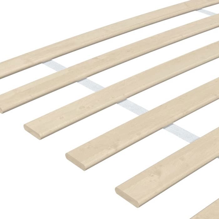 (Sale Christmas) Lit 2 places - 180x200 cm - Lattes de rechange pour sommier avec 48 lattes 2 pièces 90x200 cm BB1808