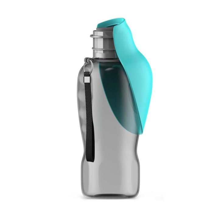 Gourde d’eau portable chien 800ml anti-fuite pliable large ouverture ABS qualité alimentaire abreuvoir voyage animaux vert