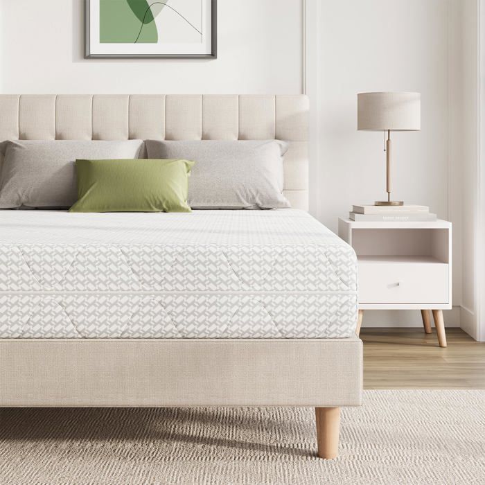 Novilla Matelas 90x200 cm épaisseur 20 cm - Ressorts Ensachés et Mémoire de Forme - Respirant Déhoussable et Lavable - Soutien