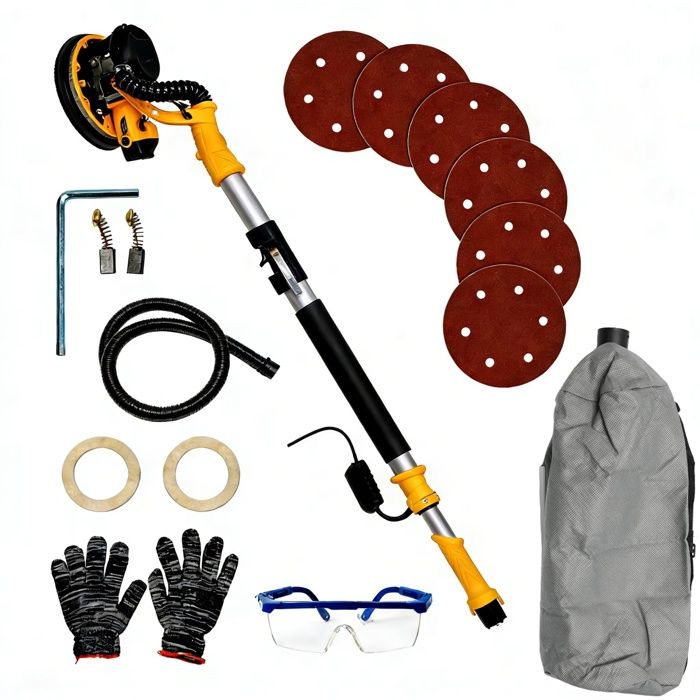 Ponceuse Girafe 1390W 6 Vitesses Réglables Ponceuse Girafe Aspirante Ponceuse