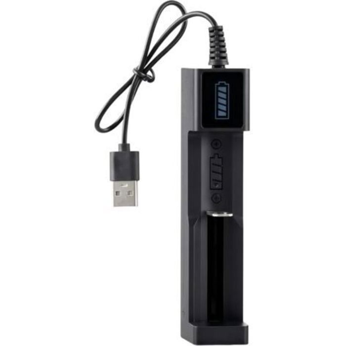 1 pcs Chargeur USB pour Batteries 18650/21700 Chargeur à Un Emplacement pour Batteries 3.7V