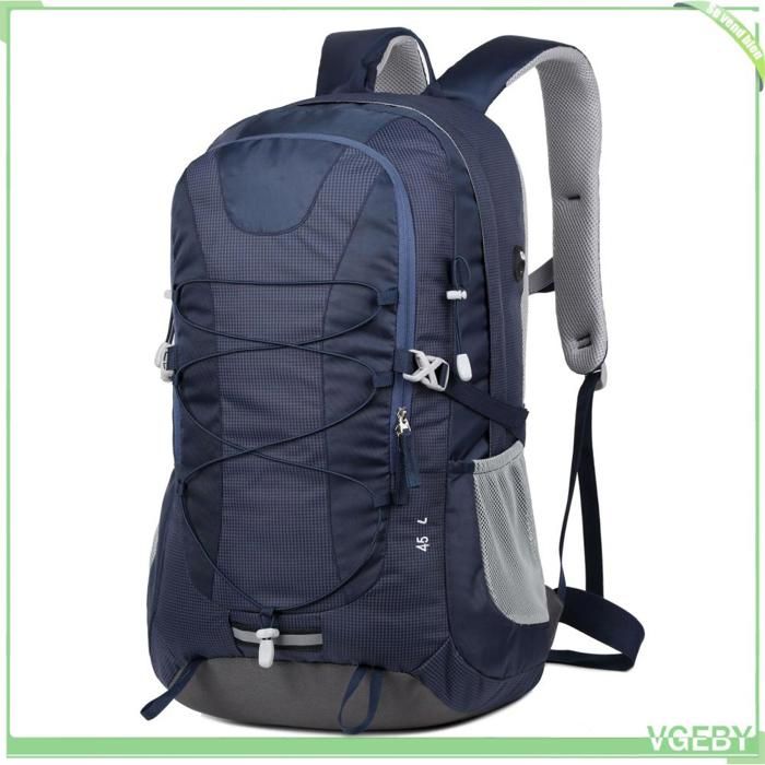 Fafeicy sac à dos de camping Sac à Dos de Randonnée Léger 45 L pour Hommes et Femmes – Sac à Dos de sport moustiquaire Bleu foncé