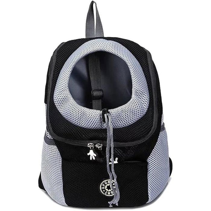 Pliable pour Chien de Voyage pour Animaux de Compagnie pour Chat Sacs à Dos de Transport L 16 x l 30 x H cm Noir NOIR SAC