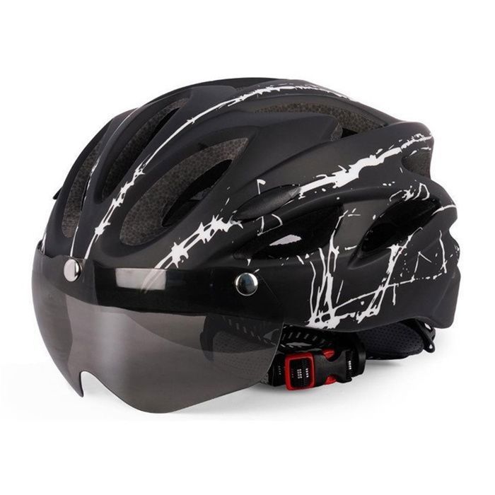 Casque vélo avec pare-brise magnétique - Nearful - Haute protection Taille 55-58cm Casque de vélo Trottinette Electrique respirant