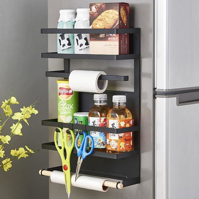 Etagere Sur Refrigerateur Grande Etagere Murale Porte Papier Multifonction Cuisine Maison Support De Rangement Cuisine Achat Vente Etagere Murale Etagere Sur Refrigerateur G Cdiscount