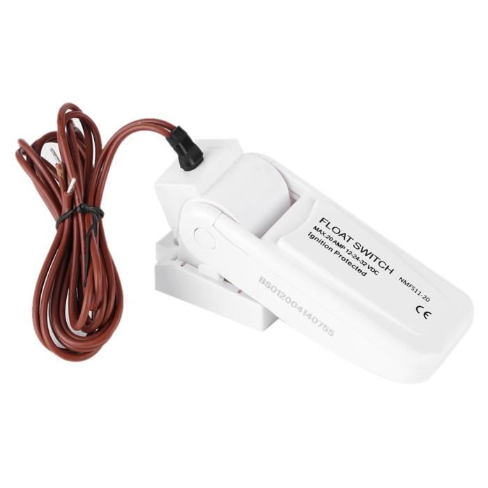 Interrupteur Pompe De Cale Marine 12V – Manuel/Auto/Off + LED + Fusible – Pour Bateau, Yacht, Voiture