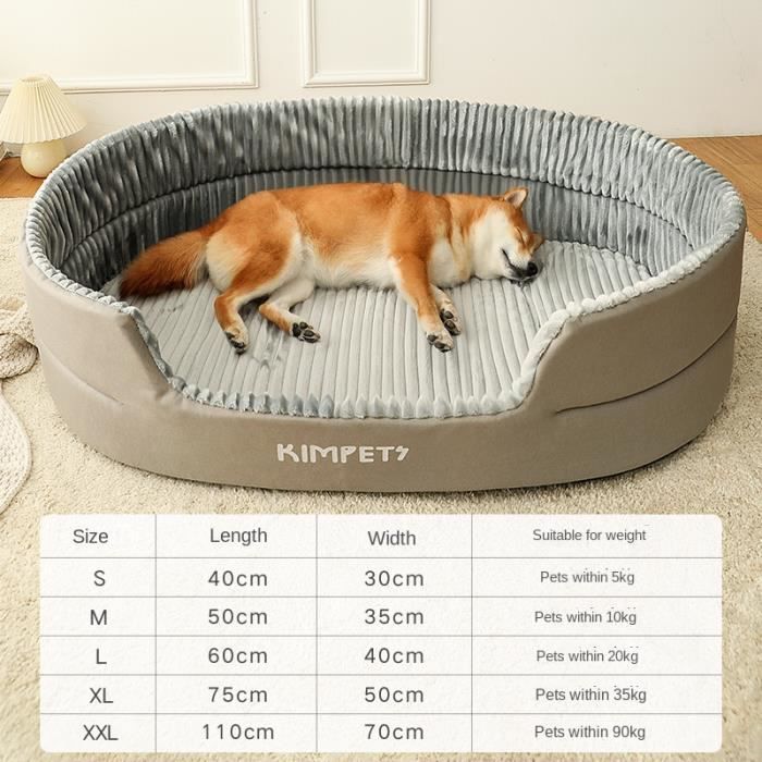 Tapis-coussin Pour Chien Et Chat - Réversible Marron/blanc - 50x35 Cm - Lavable Et Antidérapant