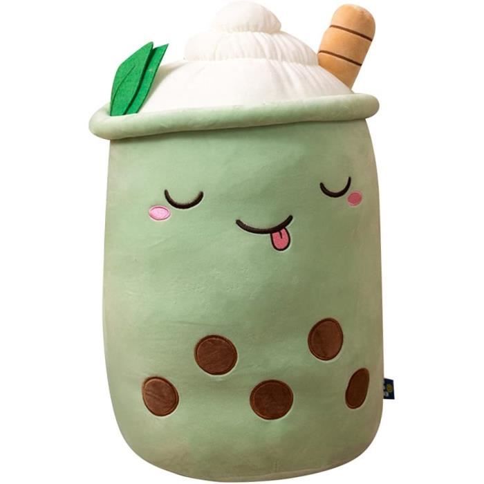 Peluche Bubble Tea - Fraise, Matcha Ou Perles - Oreiller Câlin 23/35/50 Cm